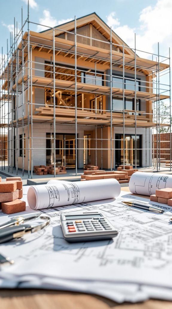 Construction team planning project